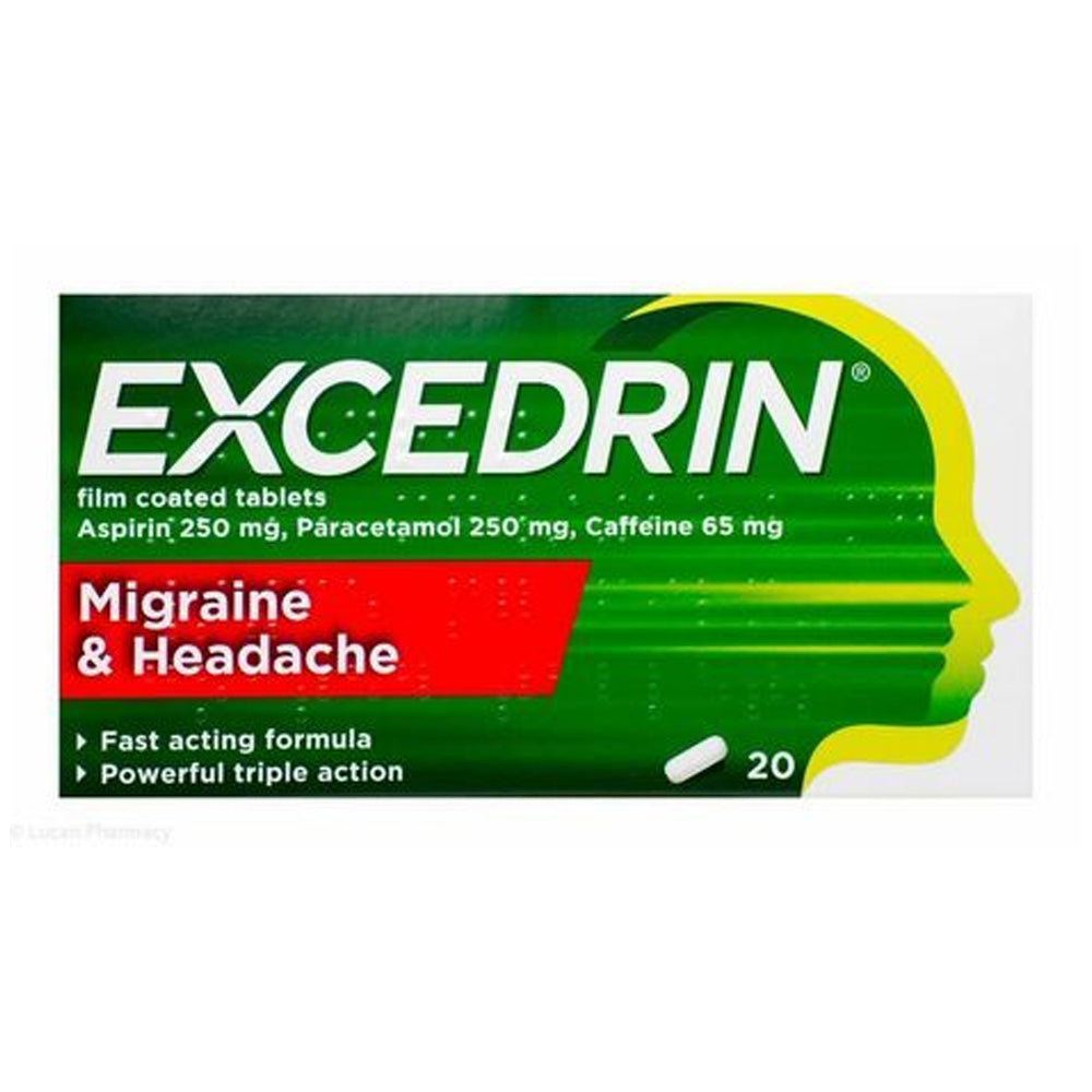 Excedrin Migrane & Headache Tablets 20 Pack