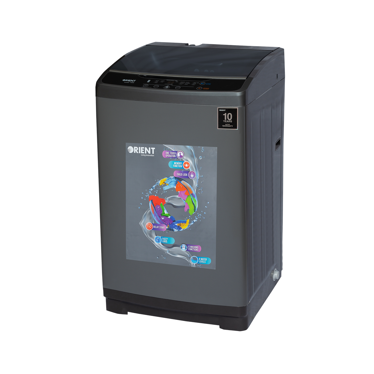 Twister 1350 12 Kg Metallic Grey Washing Machine