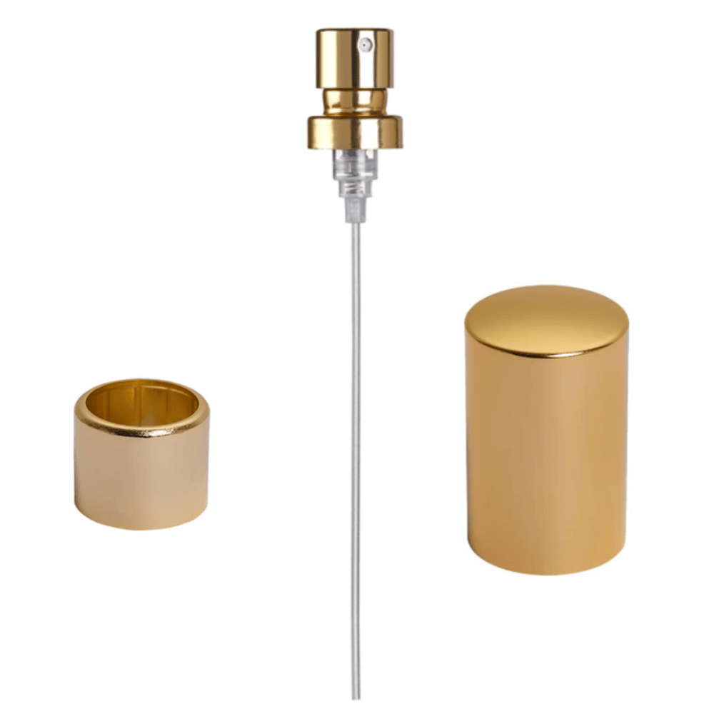 Gold Atomiser Pump & Shroud & Cap (Crimp)