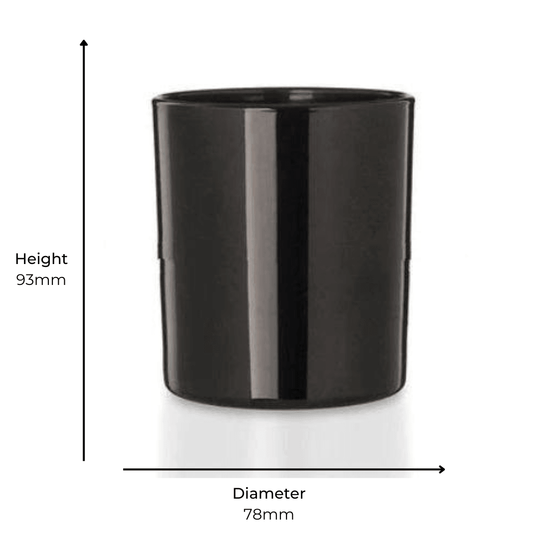 Karen / Lucy 30cl Gloss Black Container