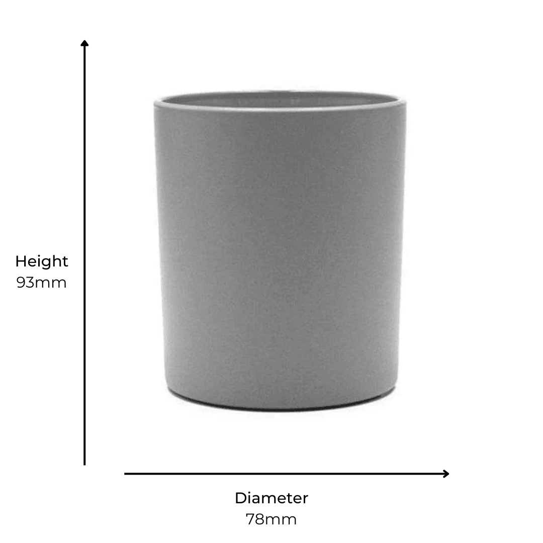 Karen / Lucy 30cl Matte Grey Container