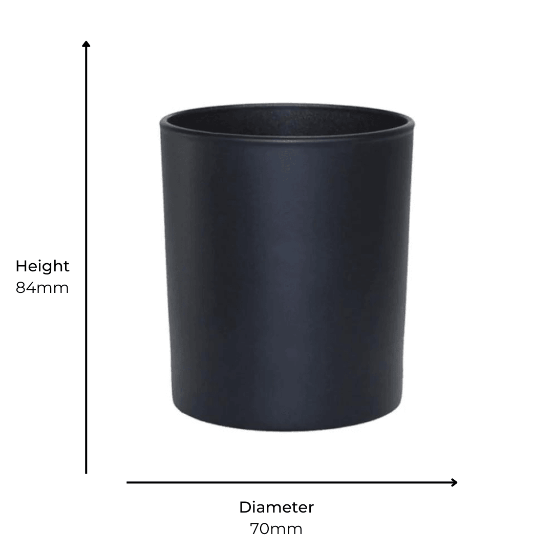 Karen / Lucy 20cl Matte Black Container