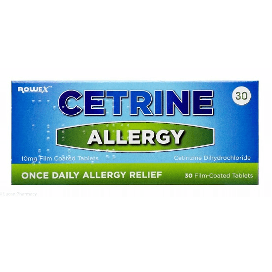 Cetrine Allergy Relief Tablets 30's
