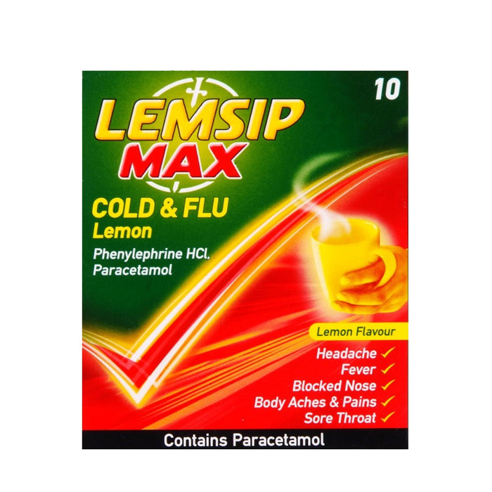 Lemsip Max Cold & Flu Lemon 10pack