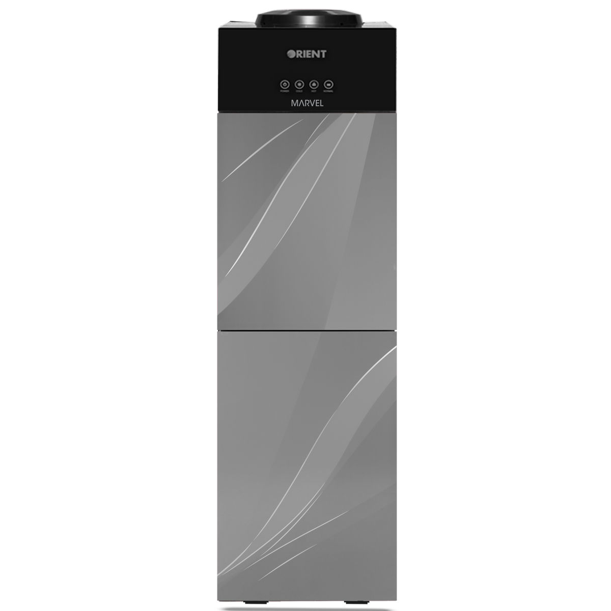 Marvel 3 Taps Gray Glass Door Water Dispenser