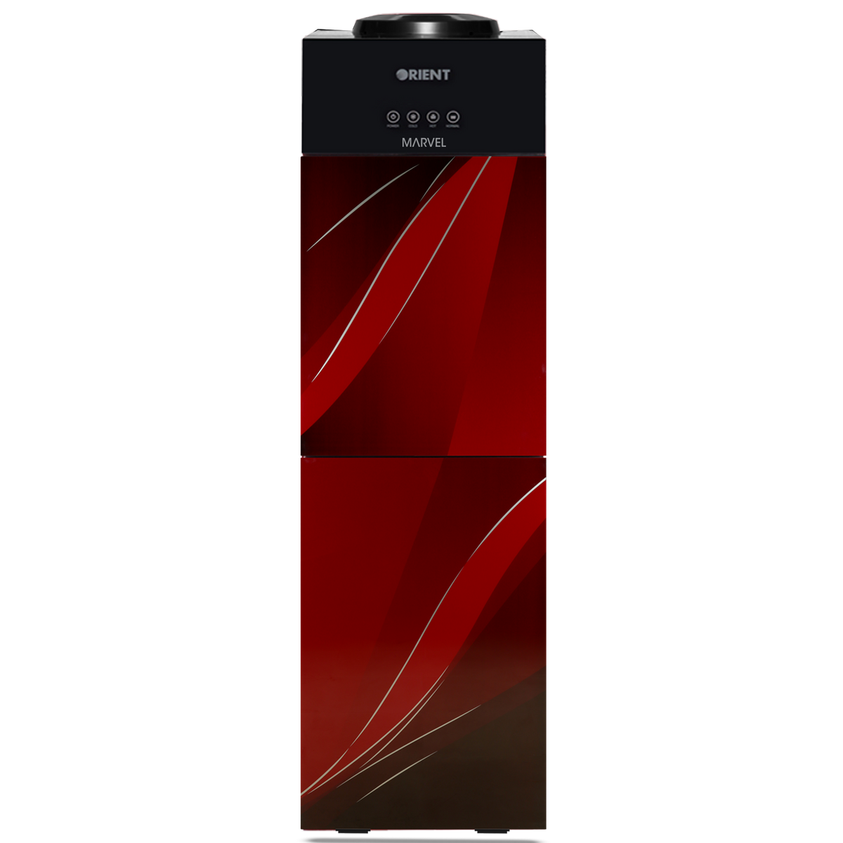 Marvel 3 Taps Red Glass Door Water Dispenser