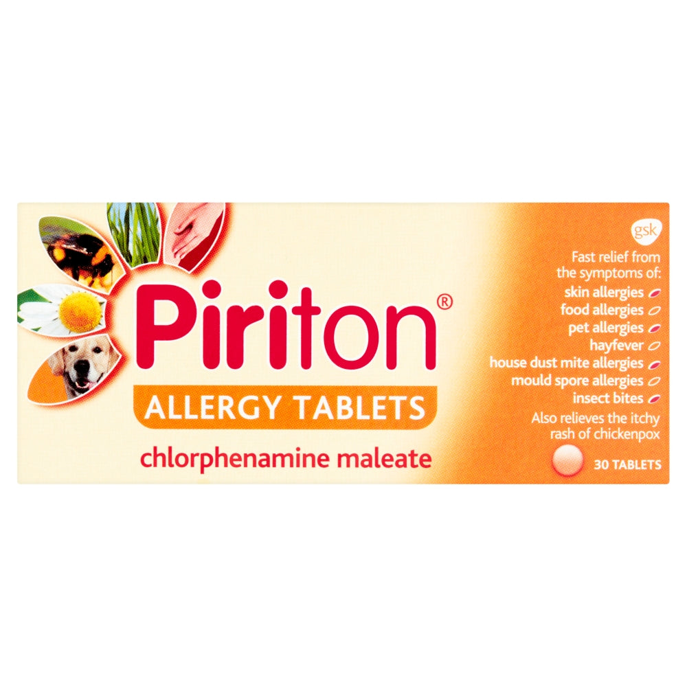 Piriton Antihistamine Allergy Relief Tablets 30s