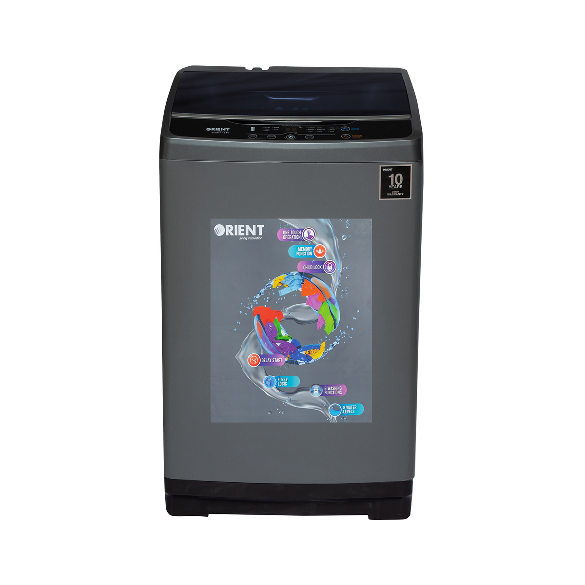 Twister 1350 12 Kg Metallic Grey Washing Machine