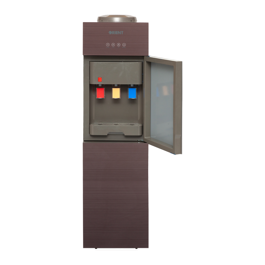 Flare 3 Taps Lilac Glass Door Water Dispenser