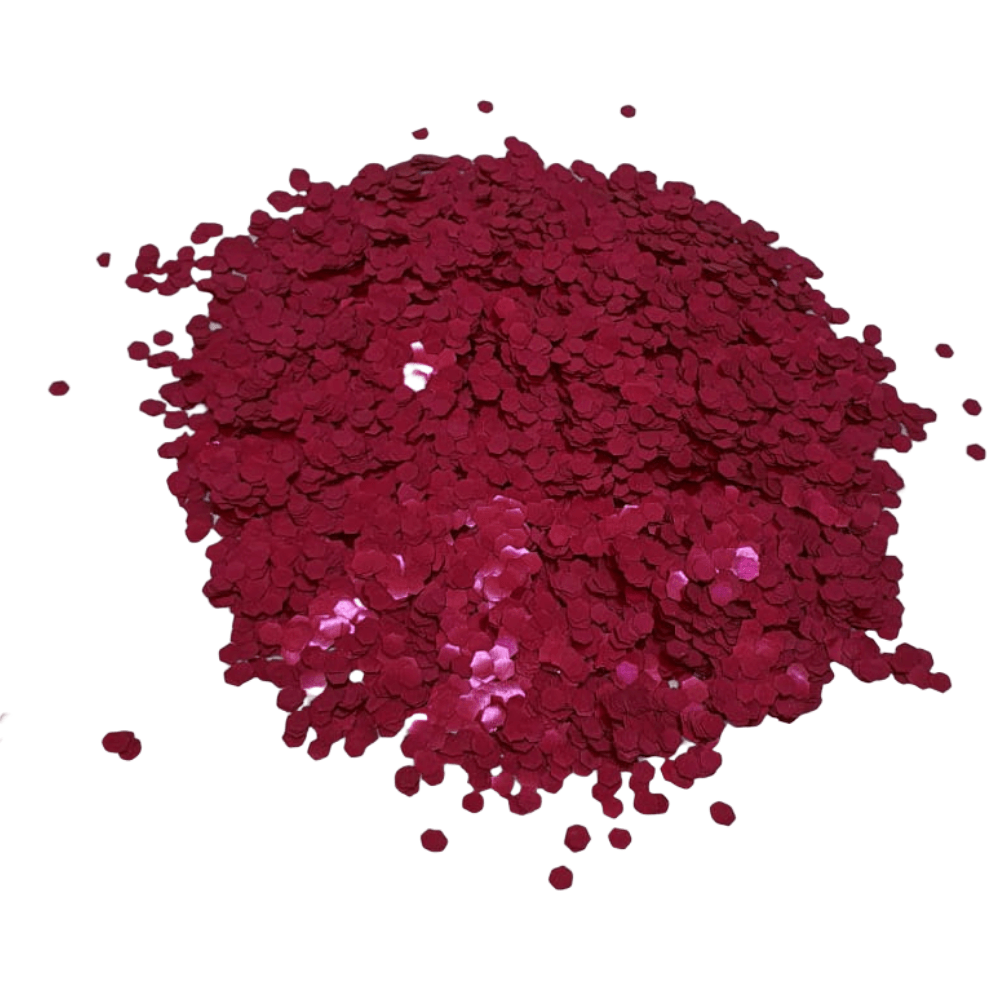 Red Biodegradable Cosmetic Glitter