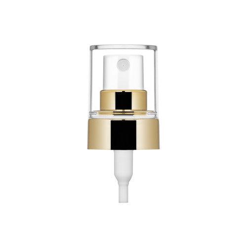 Thin Glossy Gold Spray Pump + Cover