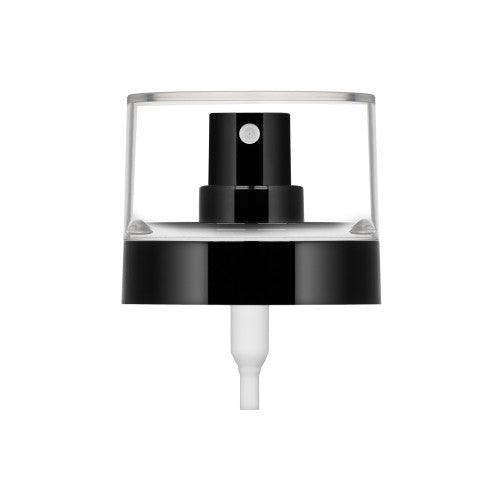 Wide Glossy Black Spray Pump + Cover