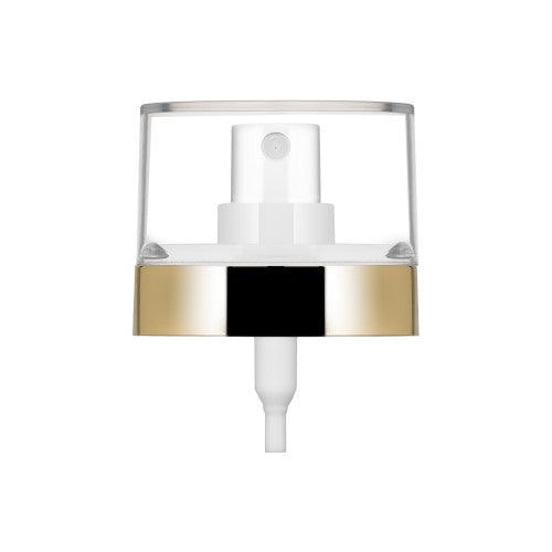 Wide Glossy Gold Spray Pump + Cover